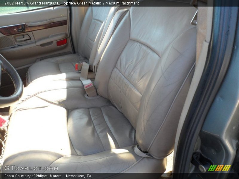 Spruce Green Metallic / Medium Parchment 2002 Mercury Grand Marquis LS