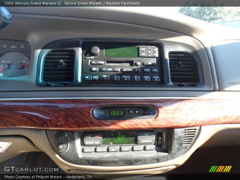 Spruce Green Metallic / Medium Parchment 2002 Mercury Grand Marquis LS