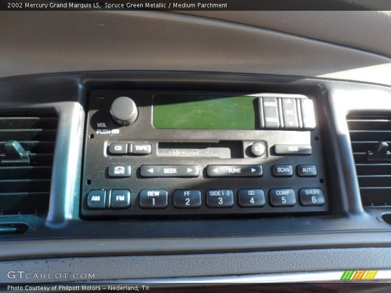 Spruce Green Metallic / Medium Parchment 2002 Mercury Grand Marquis LS