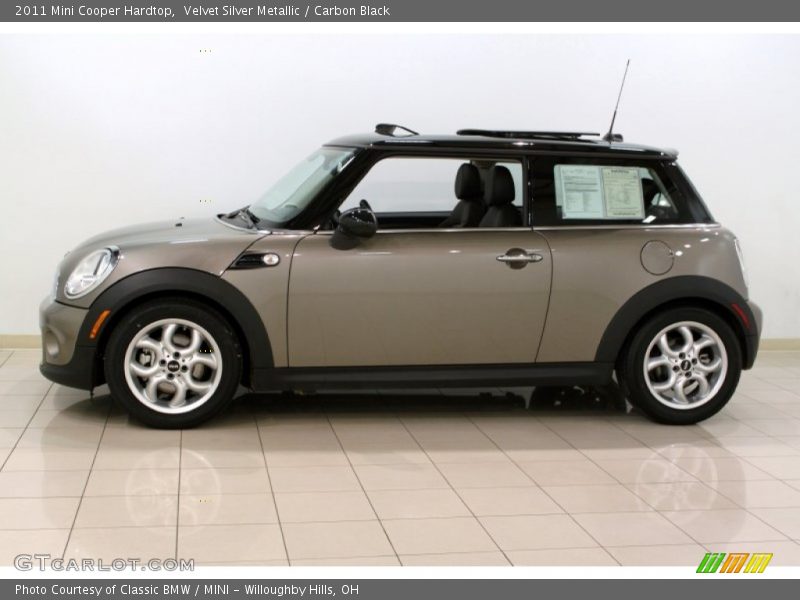 Velvet Silver Metallic / Carbon Black 2011 Mini Cooper Hardtop