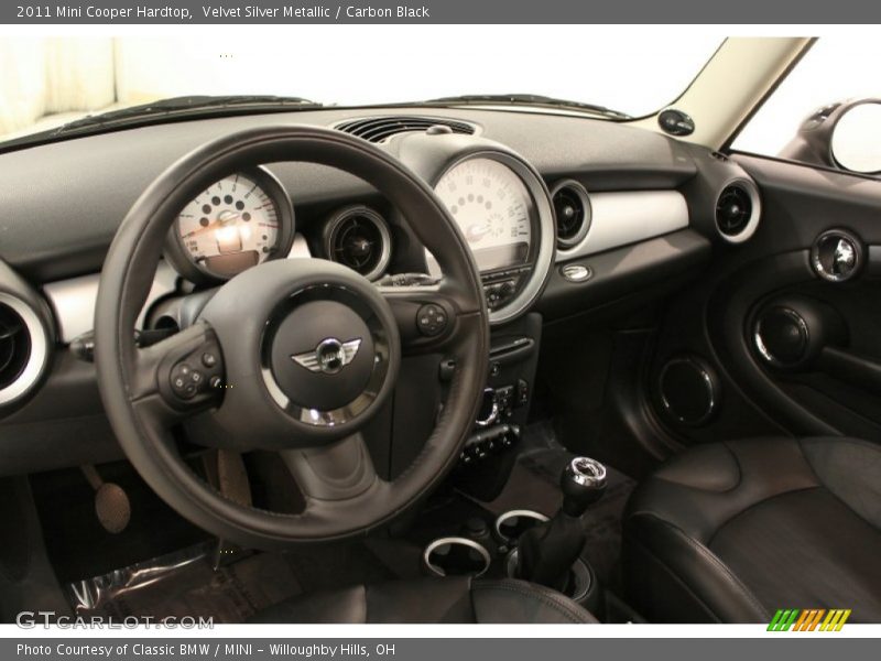Velvet Silver Metallic / Carbon Black 2011 Mini Cooper Hardtop