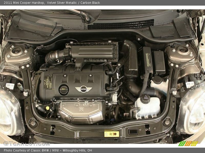 Velvet Silver Metallic / Carbon Black 2011 Mini Cooper Hardtop