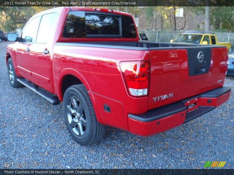 Red Alert / Sport Apperance Gray/Charcoal 2012 Nissan Titan SV Crew Cab