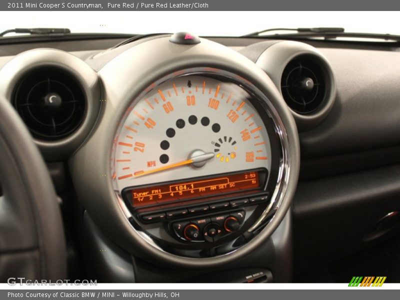 Pure Red / Pure Red Leather/Cloth 2011 Mini Cooper S Countryman