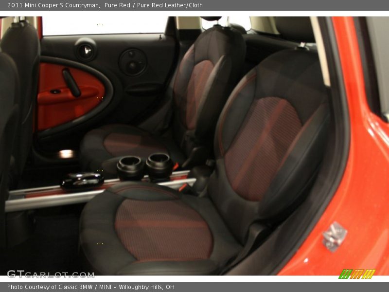 Pure Red / Pure Red Leather/Cloth 2011 Mini Cooper S Countryman