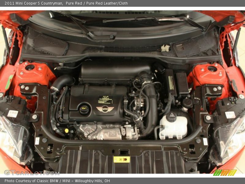 Pure Red / Pure Red Leather/Cloth 2011 Mini Cooper S Countryman