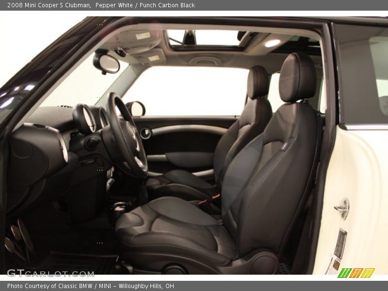 Pepper White / Punch Carbon Black 2008 Mini Cooper S Clubman