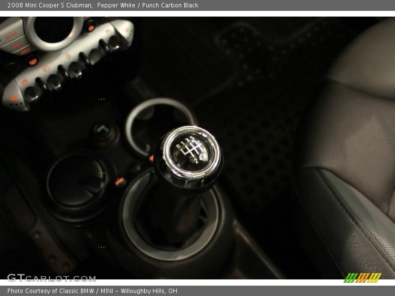 Pepper White / Punch Carbon Black 2008 Mini Cooper S Clubman