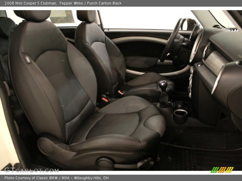 Pepper White / Punch Carbon Black 2008 Mini Cooper S Clubman