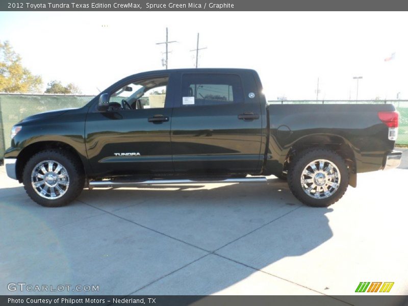 Spruce Green Mica / Graphite 2012 Toyota Tundra Texas Edition CrewMax
