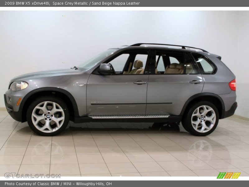 Space Grey Metallic / Sand Beige Nappa Leather 2009 BMW X5 xDrive48i