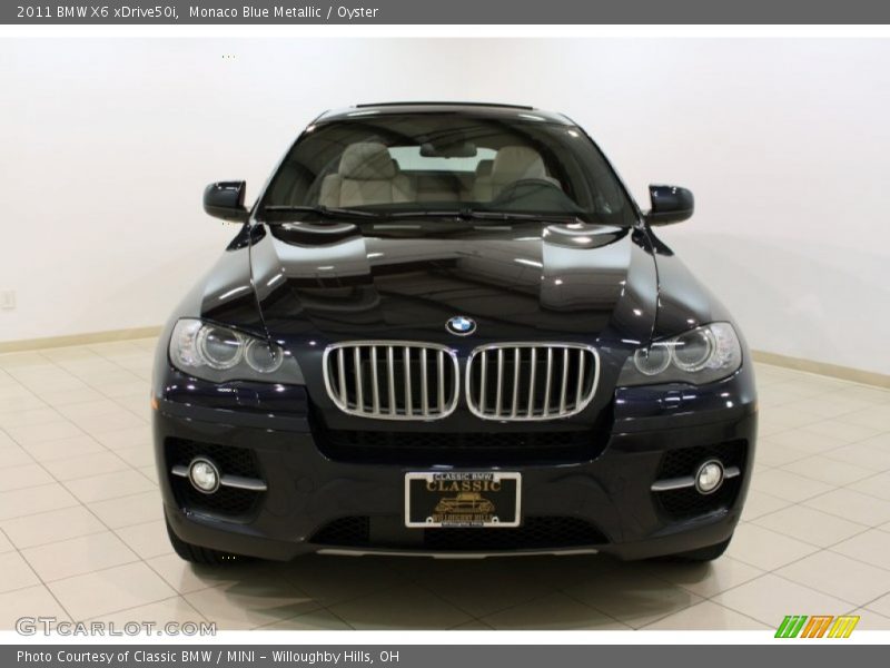 Monaco Blue Metallic / Oyster 2011 BMW X6 xDrive50i