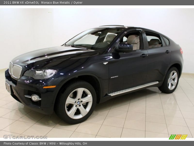 Monaco Blue Metallic / Oyster 2011 BMW X6 xDrive50i