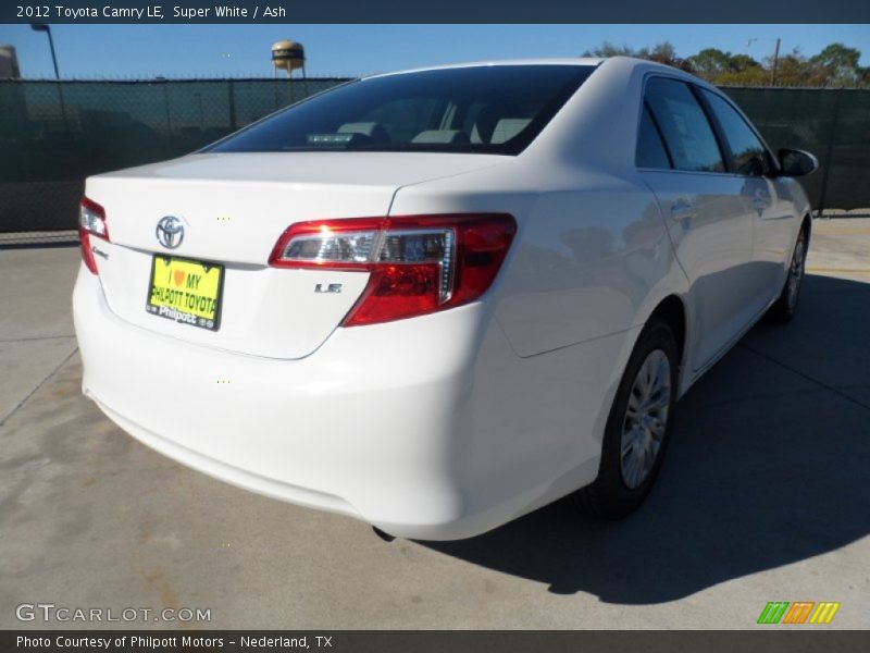 Super White / Ash 2012 Toyota Camry LE