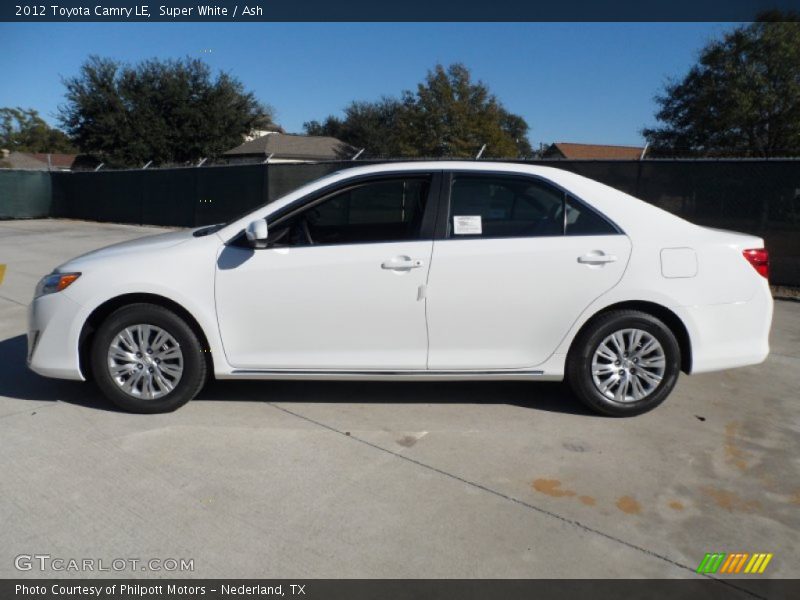 Super White / Ash 2012 Toyota Camry LE