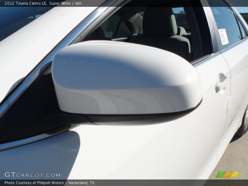 Super White / Ash 2012 Toyota Camry LE