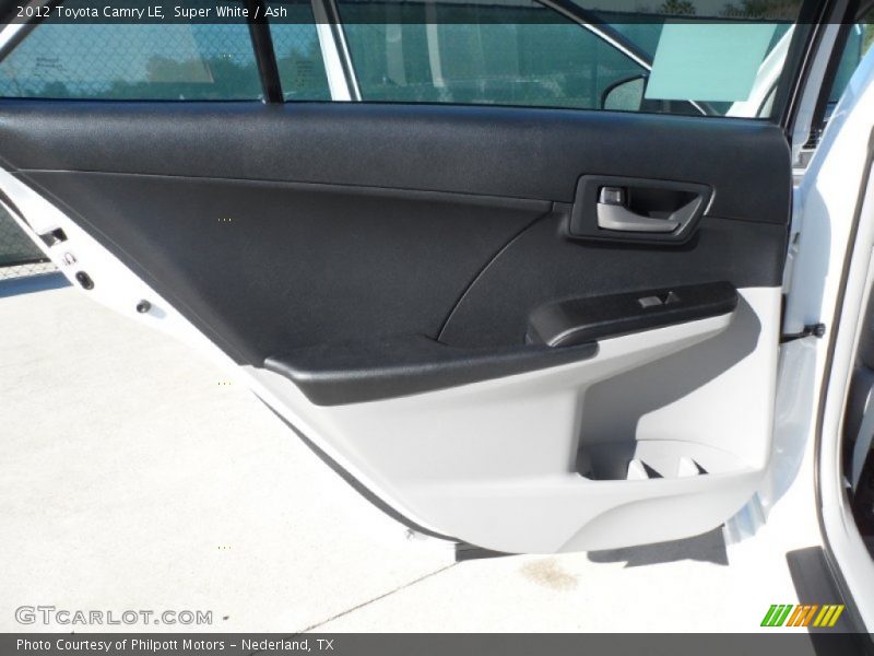 Super White / Ash 2012 Toyota Camry LE