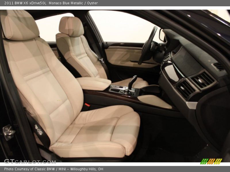 Monaco Blue Metallic / Oyster 2011 BMW X6 xDrive50i