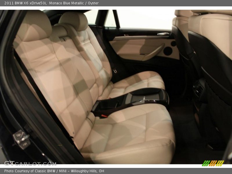 Monaco Blue Metallic / Oyster 2011 BMW X6 xDrive50i