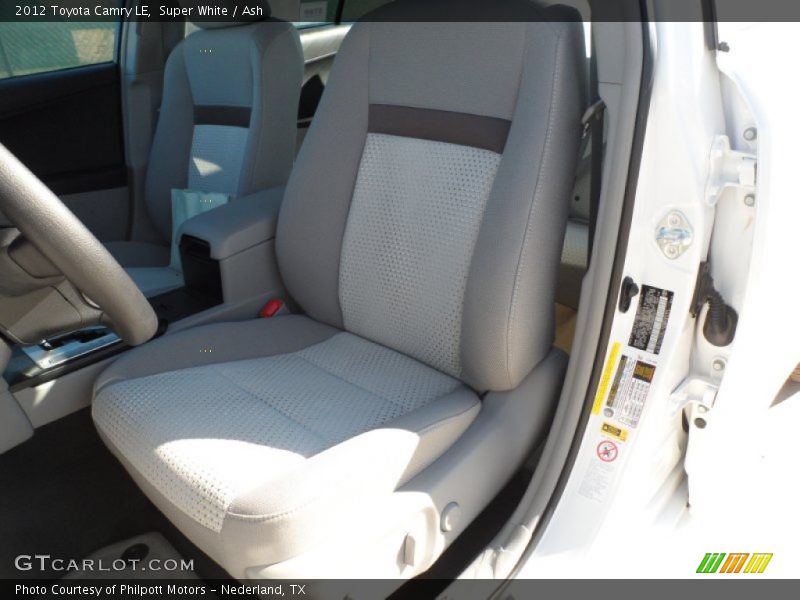 Super White / Ash 2012 Toyota Camry LE