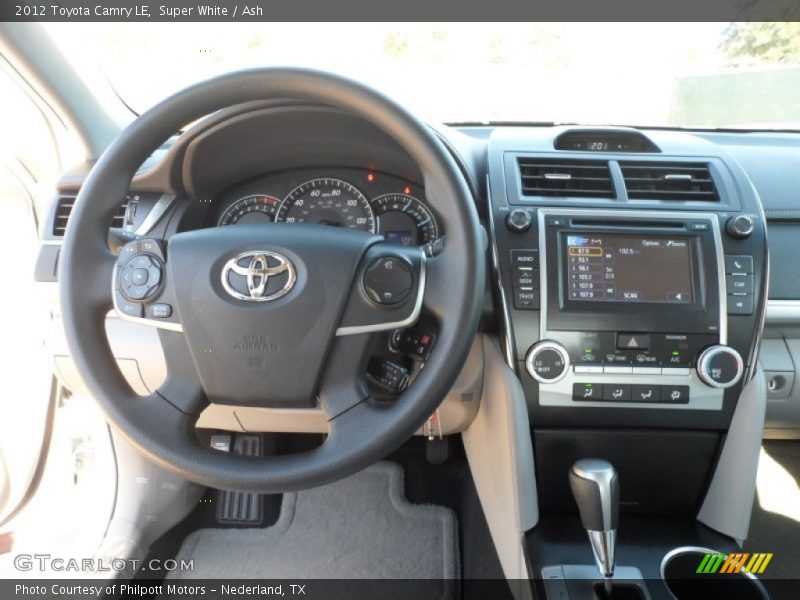 Super White / Ash 2012 Toyota Camry LE