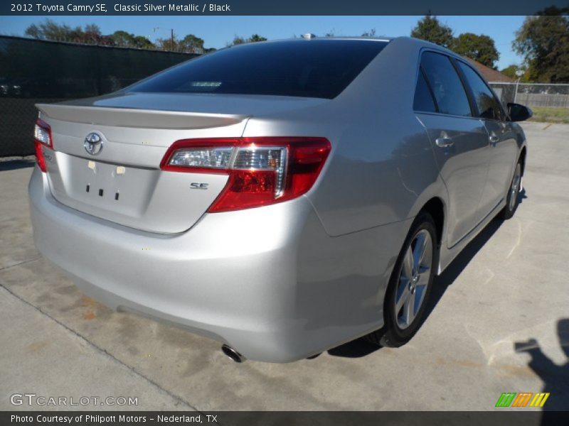 Classic Silver Metallic / Black 2012 Toyota Camry SE