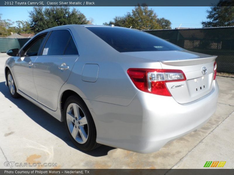 Classic Silver Metallic / Black 2012 Toyota Camry SE