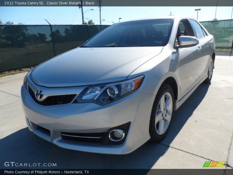 Classic Silver Metallic / Black 2012 Toyota Camry SE