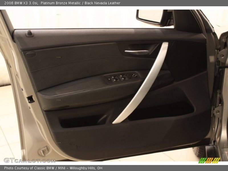Platinum Bronze Metallic / Black Nevada Leather 2008 BMW X3 3.0si