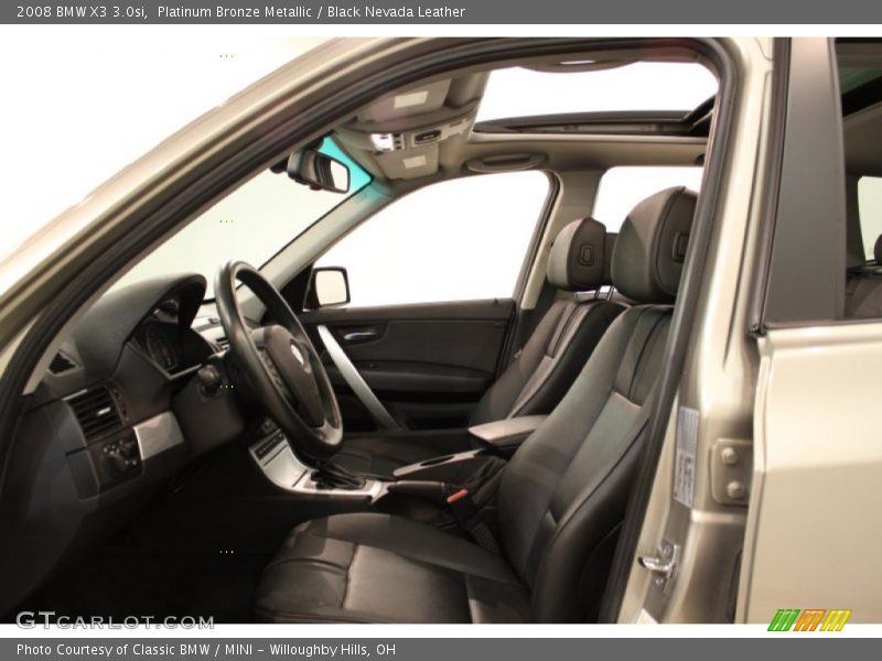 Platinum Bronze Metallic / Black Nevada Leather 2008 BMW X3 3.0si