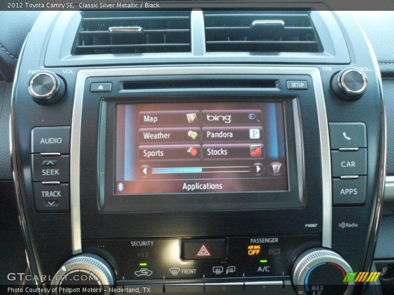 Classic Silver Metallic / Black 2012 Toyota Camry SE