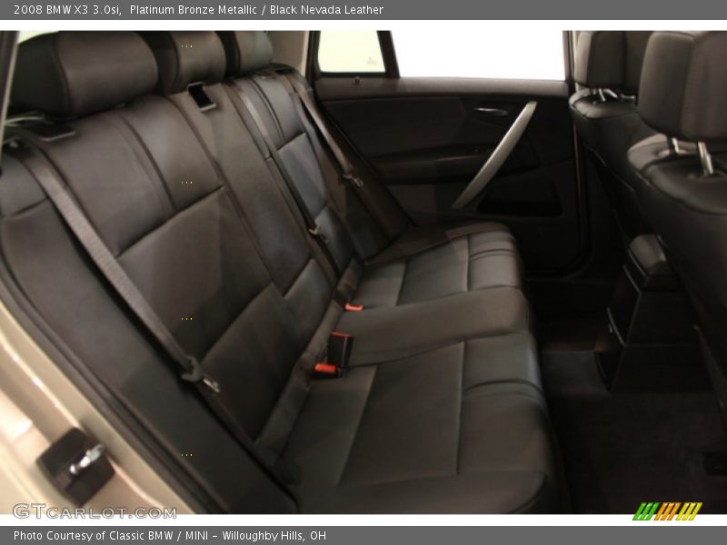 Platinum Bronze Metallic / Black Nevada Leather 2008 BMW X3 3.0si
