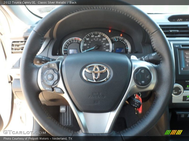 Classic Silver Metallic / Black 2012 Toyota Camry SE