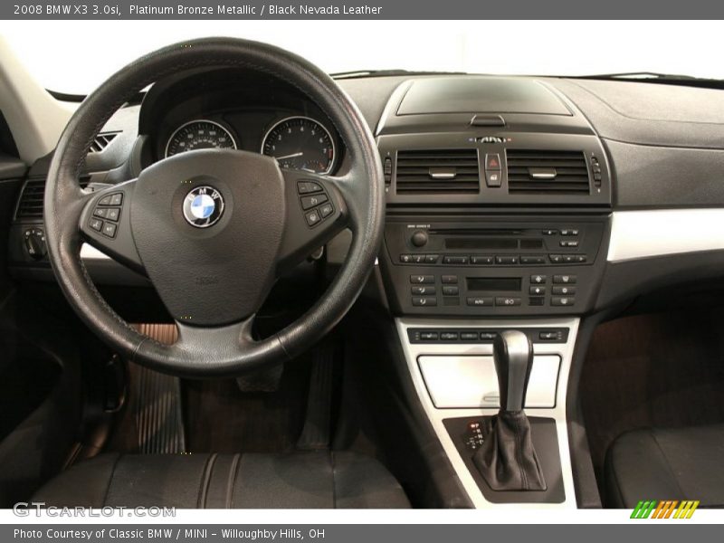 Platinum Bronze Metallic / Black Nevada Leather 2008 BMW X3 3.0si