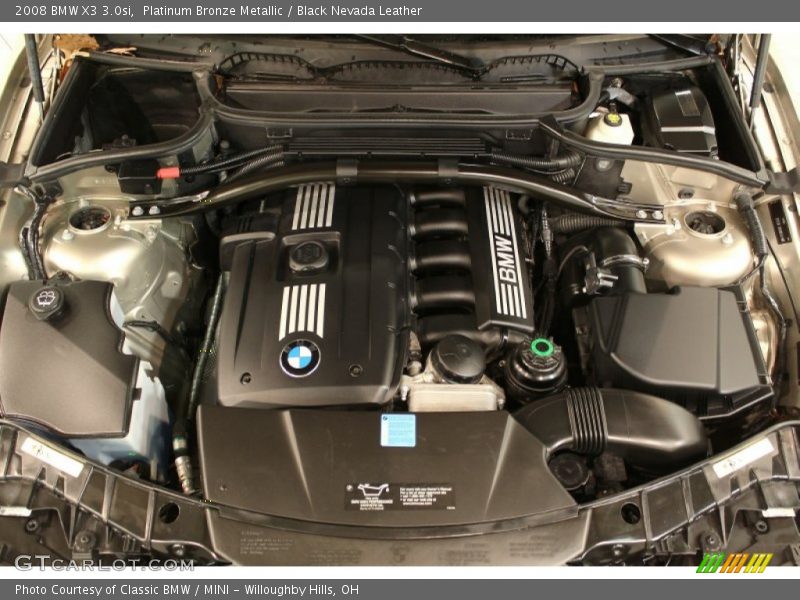 Platinum Bronze Metallic / Black Nevada Leather 2008 BMW X3 3.0si