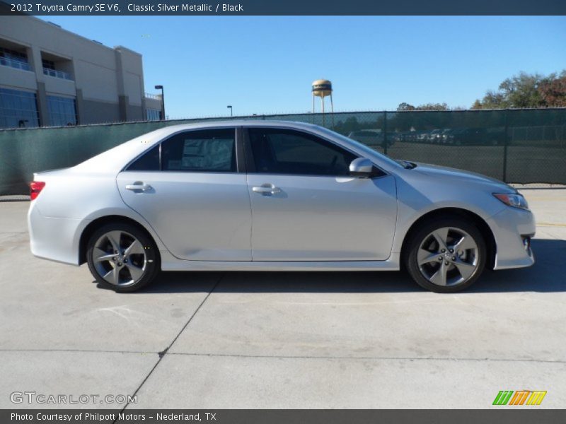 Classic Silver Metallic / Black 2012 Toyota Camry SE V6