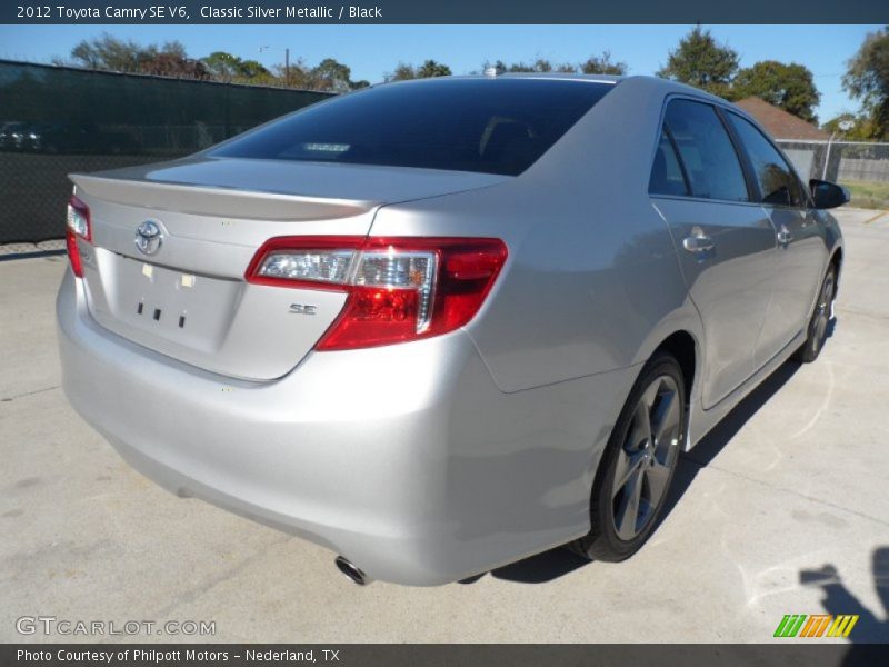 Classic Silver Metallic / Black 2012 Toyota Camry SE V6