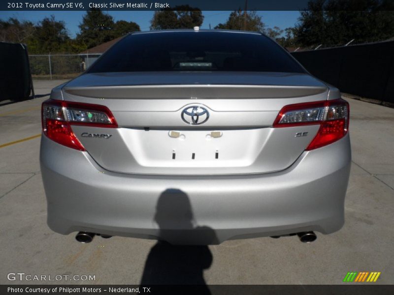 Classic Silver Metallic / Black 2012 Toyota Camry SE V6