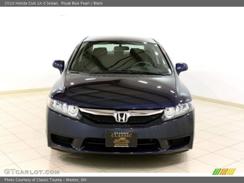 Royal Blue Pearl / Black 2010 Honda Civic LX-S Sedan