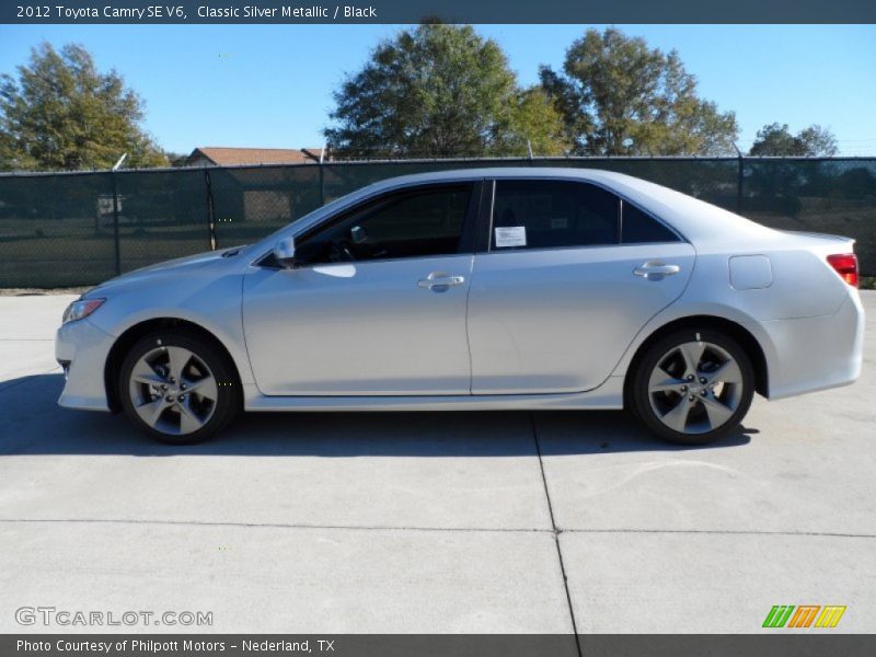 Classic Silver Metallic / Black 2012 Toyota Camry SE V6