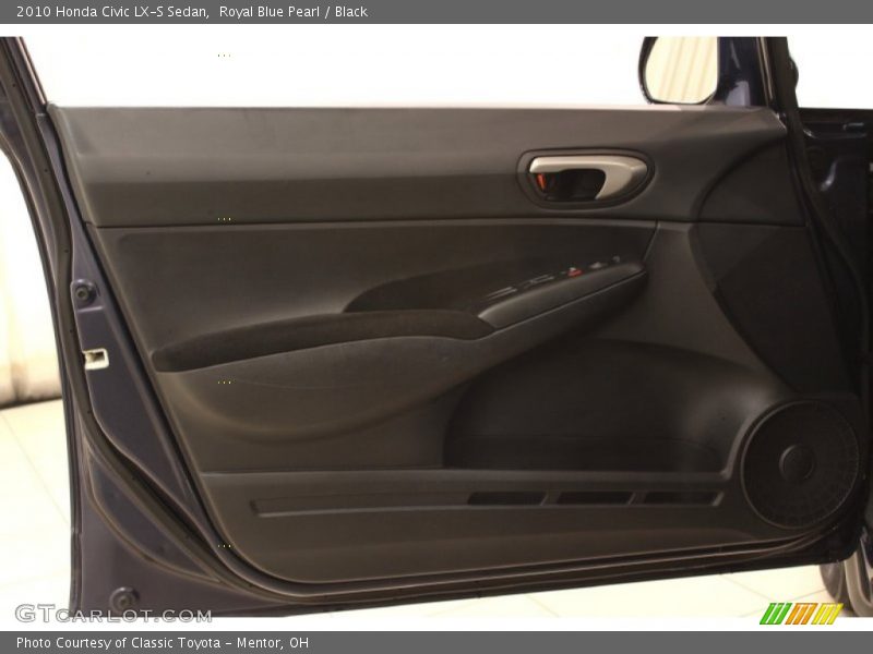 Royal Blue Pearl / Black 2010 Honda Civic LX-S Sedan