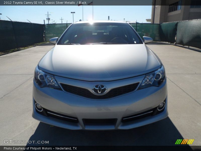 Classic Silver Metallic / Black 2012 Toyota Camry SE V6