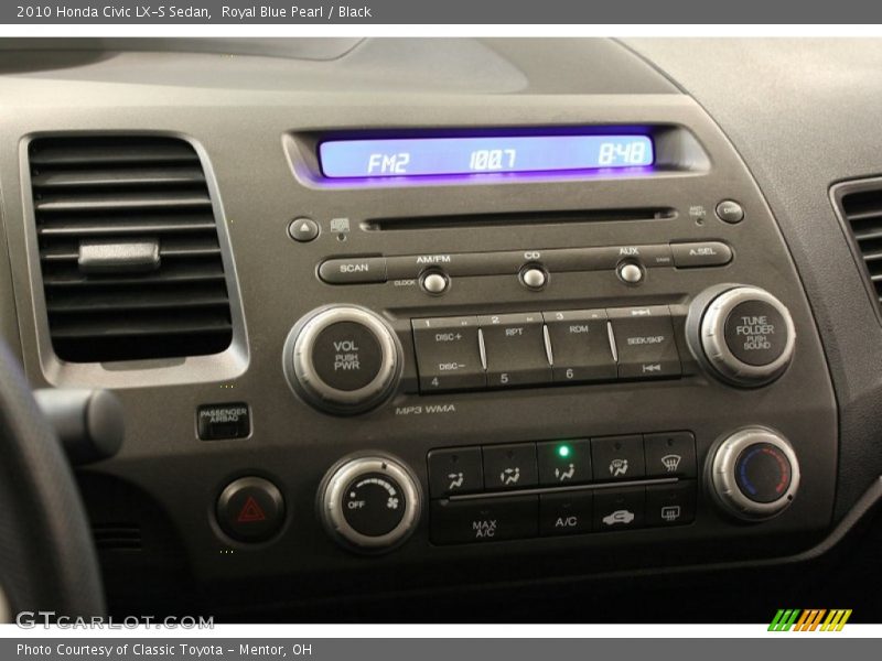 Controls of 2010 Civic LX-S Sedan