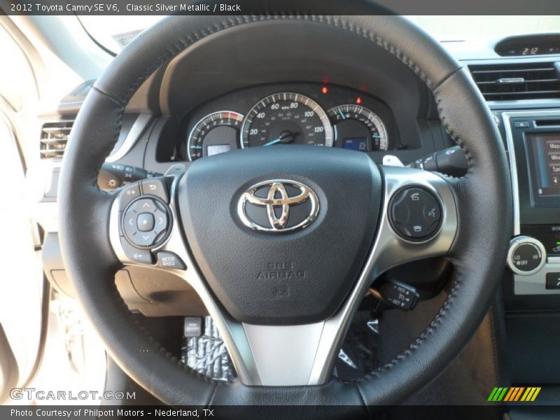 Classic Silver Metallic / Black 2012 Toyota Camry SE V6