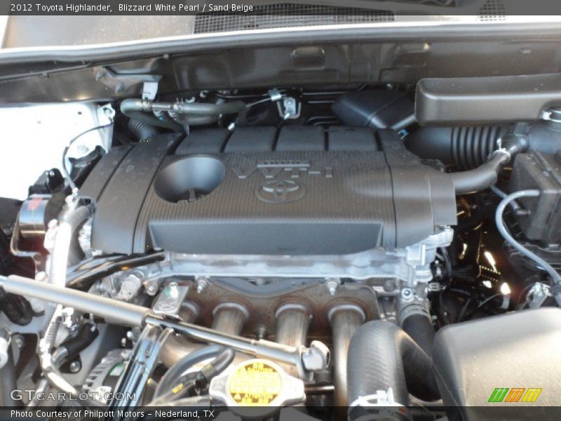 Blizzard White Pearl / Sand Beige 2012 Toyota Highlander