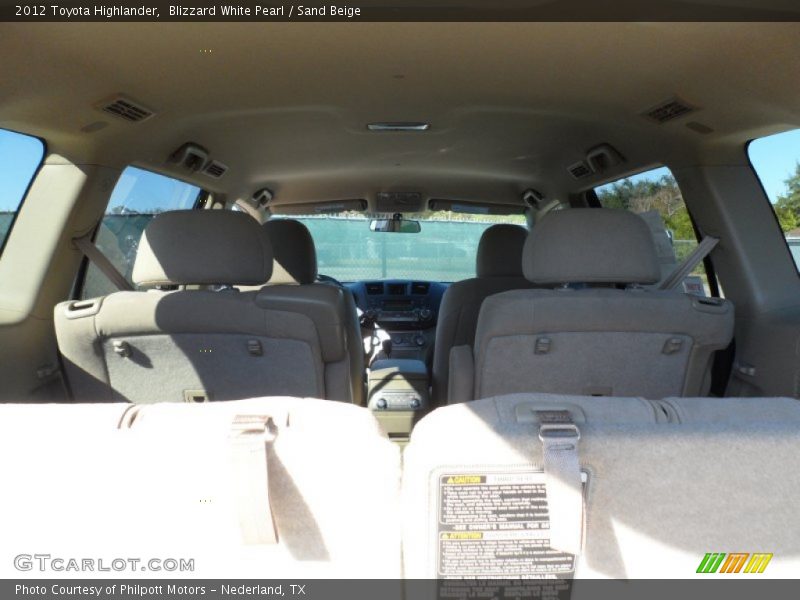 Blizzard White Pearl / Sand Beige 2012 Toyota Highlander