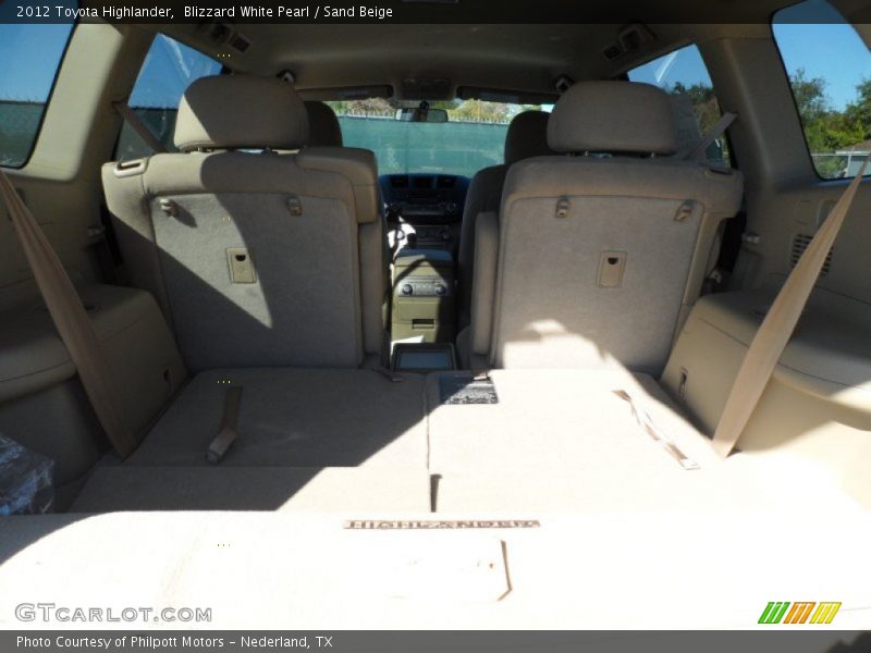 Blizzard White Pearl / Sand Beige 2012 Toyota Highlander