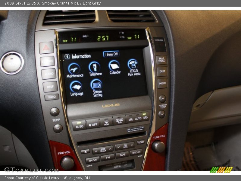 Smokey Granite Mica / Light Gray 2009 Lexus ES 350