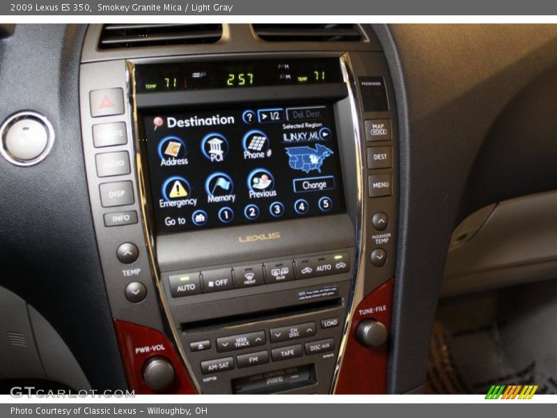 Smokey Granite Mica / Light Gray 2009 Lexus ES 350
