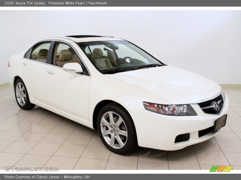 Premium White Pearl / Parchment 2005 Acura TSX Sedan